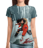 Заказать женскую футболку в Москве. Футболка с полной запечаткой (женская) Wolverine X-23 (Logan) от balden - готовые дизайны и нанесение принтов.