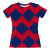 Заказать женскую футболку в Москве. Футболка с полной запечаткой (женская) Цветные ромбы от THE_NISE  - готовые дизайны и нанесение принтов.