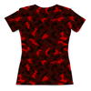Заказать женскую футболку в Москве. Футболка с полной запечаткой (женская) Пиксели нано от THE_NISE  - готовые дизайны и нанесение принтов.