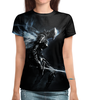 Заказать женскую футболку в Москве. Футболка с полной запечаткой (женская) Dark Souls от geekbox - готовые дизайны и нанесение принтов.
