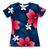 Заказать женскую футболку в Москве. Футболка с полной запечаткой (женская) Hawaii от THE_NISE  - готовые дизайны и нанесение принтов.