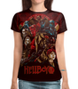Заказать женскую футболку в Москве. Футболка с полной запечаткой (женская) Hellboy II от Red Cardinal - готовые дизайны и нанесение принтов.