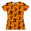 Заказать женскую футболку в Москве. Футболка с полной запечаткой (женская) Halloween от valezar - готовые дизайны и нанесение принтов.
