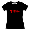 Заказать женскую футболку в Москве. Футболка с полной запечаткой (женская) Godzilla от THE_NISE  - готовые дизайны и нанесение принтов.
