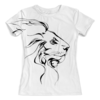 Заказать женскую футболку в Москве. Футболка с полной запечаткой (женская) Благородный лев от baters182 - готовые дизайны и нанесение принтов.