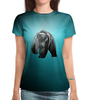 Заказать женскую футболку в Москве. Футболка с полной запечаткой (женская) Медведь от THE_NISE  - готовые дизайны и нанесение принтов.