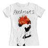 Заказать женскую футболку в Москве. Футболка с полной запечаткой (женская) Paramore от geekbox - готовые дизайны и нанесение принтов.