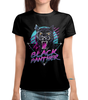 Заказать женскую футболку в Москве. Футболка с полной запечаткой (женская) Black Panther от T-shirt print  - готовые дизайны и нанесение принтов.