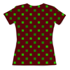 Заказать женскую футболку в Москве. Футболка с полной запечаткой (женская) Зеленые квадраты от THE_NISE  - готовые дизайны и нанесение принтов.