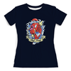 Заказать женскую футболку в Москве. Футболка с полной запечаткой (женская) Рыбка  от T-shirt print  - готовые дизайны и нанесение принтов.