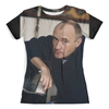 Заказать женскую футболку в Москве. Футболка с полной запечаткой (женская) Fhil Collins от T-shirt print  - готовые дизайны и нанесение принтов.