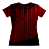 Заказать женскую футболку в Москве. Футболка с полной запечаткой (женская) Красная готика от nego - готовые дизайны и нанесение принтов.