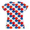 Заказать женскую футболку в Москве. Футболка с полной запечаткой (женская) Цветные соты от THE_NISE  - готовые дизайны и нанесение принтов.