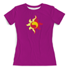 Заказать женскую футболку в Москве. Футболка с полной запечаткой (женская) sunset shimmer от chernoba@mail.ru - готовые дизайны и нанесение принтов.