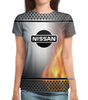 Заказать женскую футболку в Москве. Футболка с полной запечаткой (женская) Nissan от THE_NISE  - готовые дизайны и нанесение принтов.