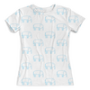 Заказать женскую футболку в Москве. Футболка с полной запечаткой (женская) Синий слон от Vadim Koval - готовые дизайны и нанесение принтов.