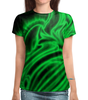 Заказать женскую футболку в Москве. Футболка с полной запечаткой (женская) Яркий зеленый от THE_NISE  - готовые дизайны и нанесение принтов.