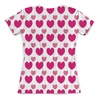 Заказать женскую футболку в Москве. Футболка с полной запечаткой (женская) Розовые сердечки от THE_NISE  - готовые дизайны и нанесение принтов.