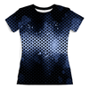 Заказать женскую футболку в Москве. Футболка с полной запечаткой (женская) Черно-синие краски от THE_NISE  - готовые дизайны и нанесение принтов.