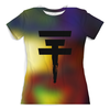 Заказать женскую футболку в Москве. Футболка с полной запечаткой (женская) Tokio Hotel от inPrintio - готовые дизайны и нанесение принтов.