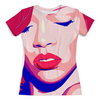 Заказать женскую футболку в Москве. Футболка с полной запечаткой (женская) Рианна от THE_NISE  - готовые дизайны и нанесение принтов.