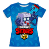 Заказать женскую футболку в Москве. Футболка с полной запечаткой (женская) BRAWL STARS 8-BIT от geekbox - готовые дизайны и нанесение принтов.