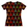 Заказать женскую футболку в Москве. Футболка с полной запечаткой (женская) Triangle Style от Fonzo - готовые дизайны и нанесение принтов.