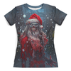Заказать женскую футболку в Москве. Футболка с полной запечаткой (женская) Zombie Claus от balden - готовые дизайны и нанесение принтов.