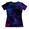 Заказать женскую футболку в Москве. Футболка с полной запечаткой (женская) Космическая галактика, вселенная, гэлакси от eszadesign - готовые дизайны и нанесение принтов.