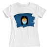Заказать женскую футболку в Москве. Футболка с полной запечаткой (женская) Чудо-женщина (Коллекция: Герои носят маски) от GeekFox  - готовые дизайны и нанесение принтов.