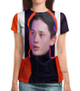 Заказать женскую футболку в Москве. Футболка с полной запечаткой (женская) Даня Милохин от THE_NISE  - готовые дизайны и нанесение принтов.