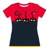 Заказать женскую футболку в Москве. Футболка с полной запечаткой (женская) Три котёнка  (1) от ПРИНТЫ ПЕЧАТЬ  - готовые дизайны и нанесение принтов.