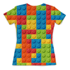 Заказать женскую футболку в Москве. Футболка с полной запечаткой (женская) Лего     от Nos  - готовые дизайны и нанесение принтов.