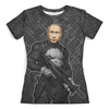 Заказать женскую футболку в Москве. Футболка с полной запечаткой (женская) PUTISHER (Putin) от balden - готовые дизайны и нанесение принтов.