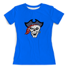 Заказать женскую футболку в Москве. Футболка с полной запечаткой (женская) Пират от THE_NISE  - готовые дизайны и нанесение принтов.