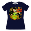 Заказать женскую футболку в Москве. Футболка с полной запечаткой (женская) Halloween          от T-shirt print  - готовые дизайны и нанесение принтов.