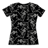 Заказать женскую футболку в Москве. Футболка с полной запечаткой (женская) Скелетоны от T-shirt print  - готовые дизайны и нанесение принтов.