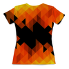 Заказать женскую футболку в Москве. Футболка с полной запечаткой (женская) Triangle Orange от THE_NISE  - готовые дизайны и нанесение принтов.