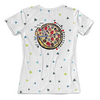 Заказать женскую футболку в Москве. Футболка с полной запечаткой (женская) Пицца от evragka  - готовые дизайны и нанесение принтов.