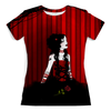Заказать женскую футболку в Москве. Футболка с полной запечаткой (женская) Красная готика от nego - готовые дизайны и нанесение принтов.
