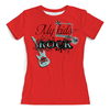 Заказать женскую футболку в Москве. Футболка с полной запечаткой (женская) My kids Rock (1) от T-shirt print  - готовые дизайны и нанесение принтов.