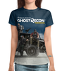 Заказать женскую футболку в Москве. Футболка с полной запечаткой (женская) Tom Clancys Ghost Recon Wildlands от geekbox - готовые дизайны и нанесение принтов.
