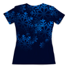 Заказать женскую футболку в Москве. Футболка с полной запечаткой (женская) Новогодний Likee от weeert - готовые дизайны и нанесение принтов.