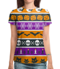 Заказать женскую футболку в Москве. Футболка с полной запечаткой (женская) Halloween от T-shirt print  - готовые дизайны и нанесение принтов.