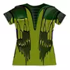 Заказать женскую футболку в Москве. Футболка с полной запечаткой (женская) Кожаные зеленые мотивы от Alexey Evsyunin - готовые дизайны и нанесение принтов.