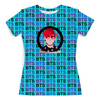 Заказать женскую футболку в Москве. Футболка с полной запечаткой (женская)  Группа BTS от THE_NISE  - готовые дизайны и нанесение принтов.