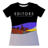 Заказать женскую футболку в Москве. Футболка с полной запечаткой (женская) Editors от geekbox - готовые дизайны и нанесение принтов.