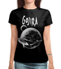 Заказать женскую футболку в Москве. Футболка с полной запечаткой (женская) Gojira от geekbox - готовые дизайны и нанесение принтов.