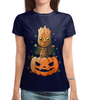 Заказать женскую футболку в Москве. Футболка с полной запечаткой (женская) Halloween           от T-shirt print  - готовые дизайны и нанесение принтов.