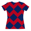 Заказать женскую футболку в Москве. Футболка с полной запечаткой (женская) Цветные ромбы от THE_NISE  - готовые дизайны и нанесение принтов.